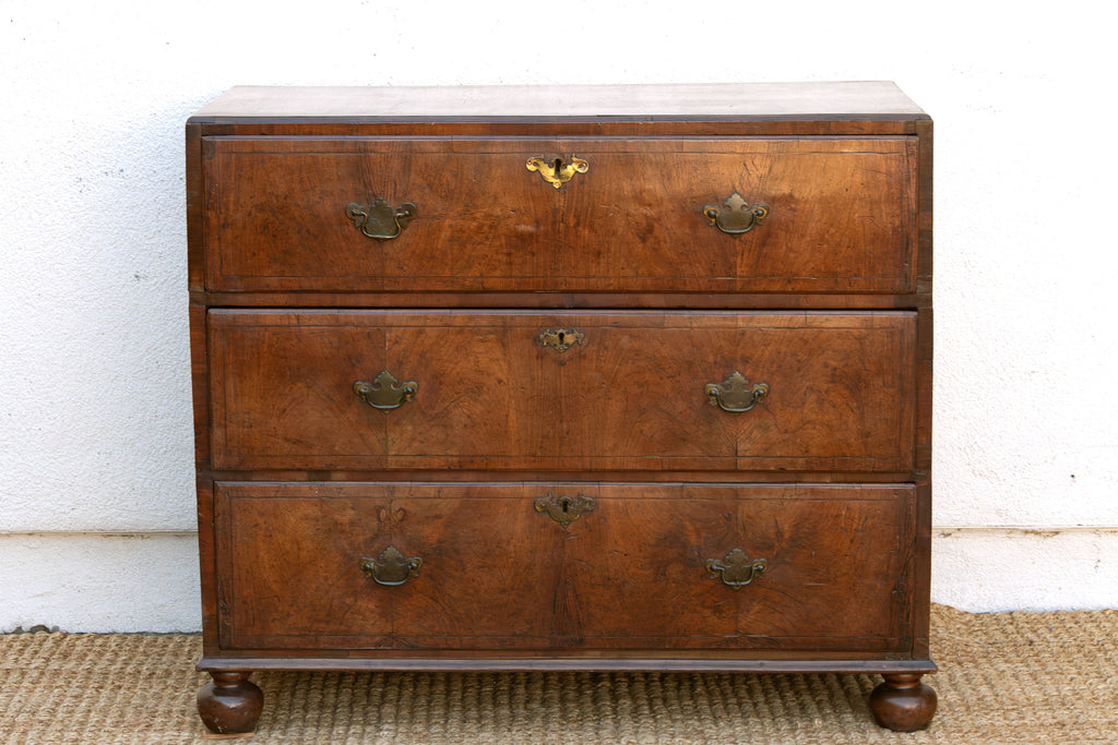 18th Century English Burr Walnut Dresser