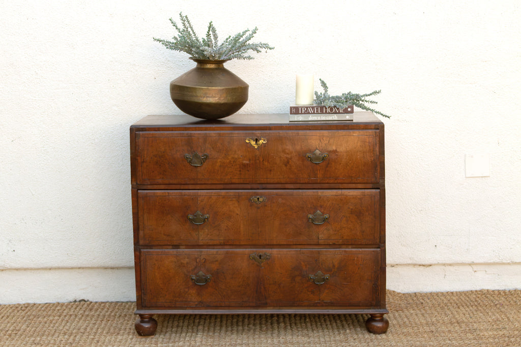 18th Century English Burr Walnut Dresser