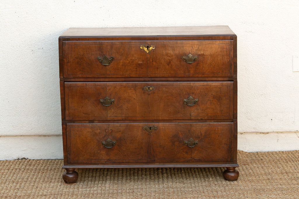 18th Century English Burr Walnut Dresser