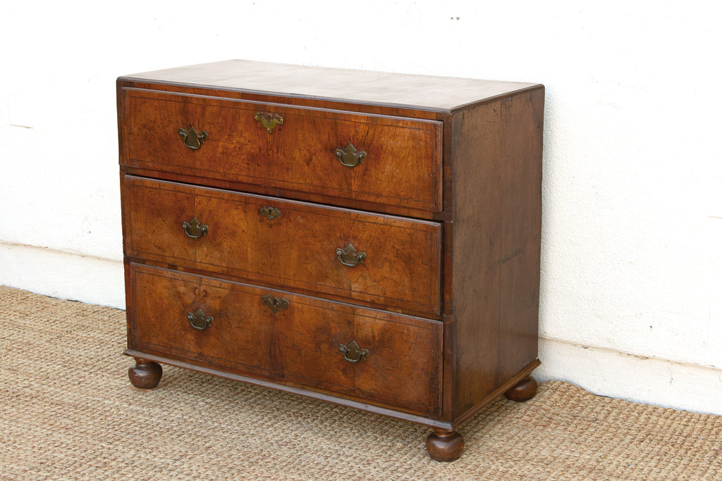 18th Century English Burr Walnut Dresser