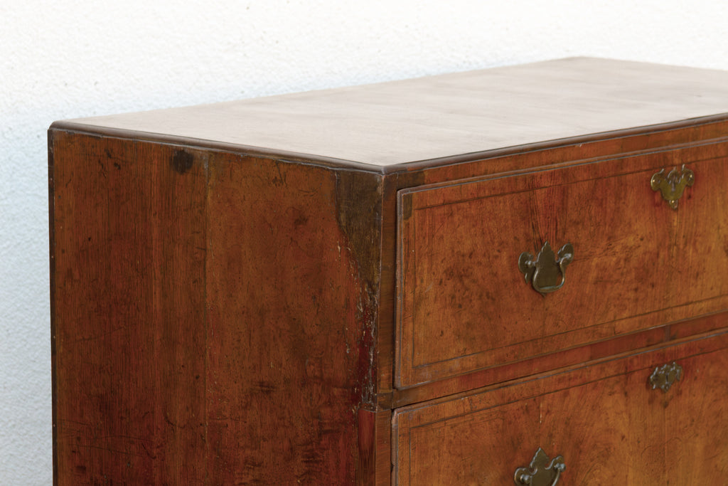18th Century English Burr Walnut Dresser