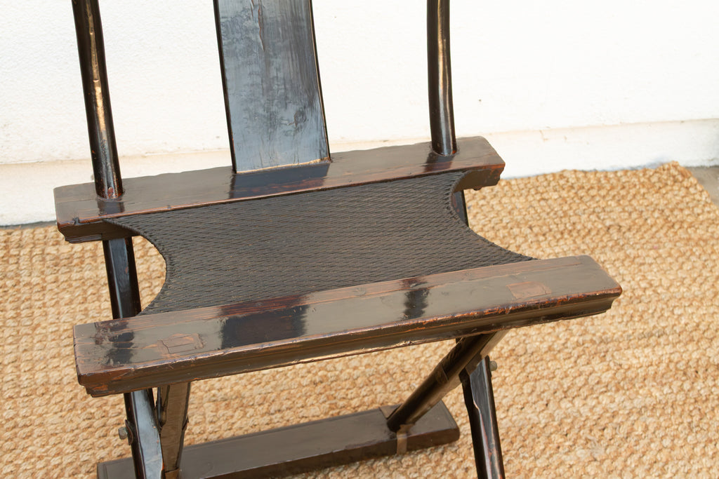 Pair of Antique Folding Campaign Chair