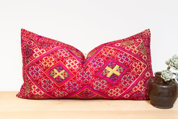 Antique Nilgiri Sindh Silk Pillow