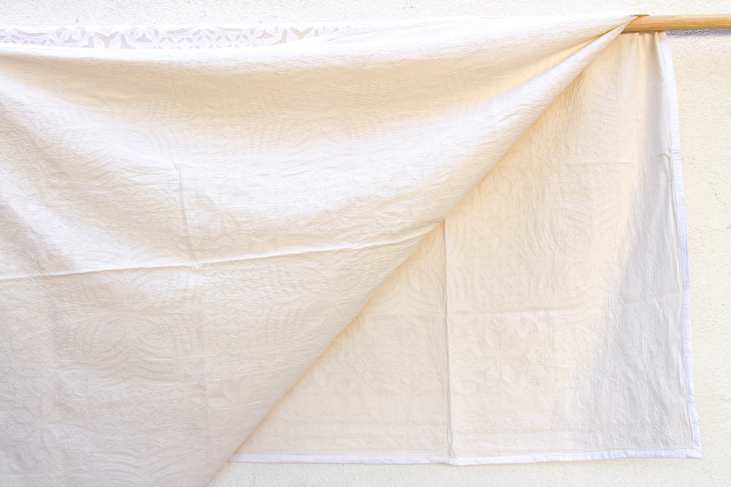 Marigold Charm Cotton Applique Bedcover