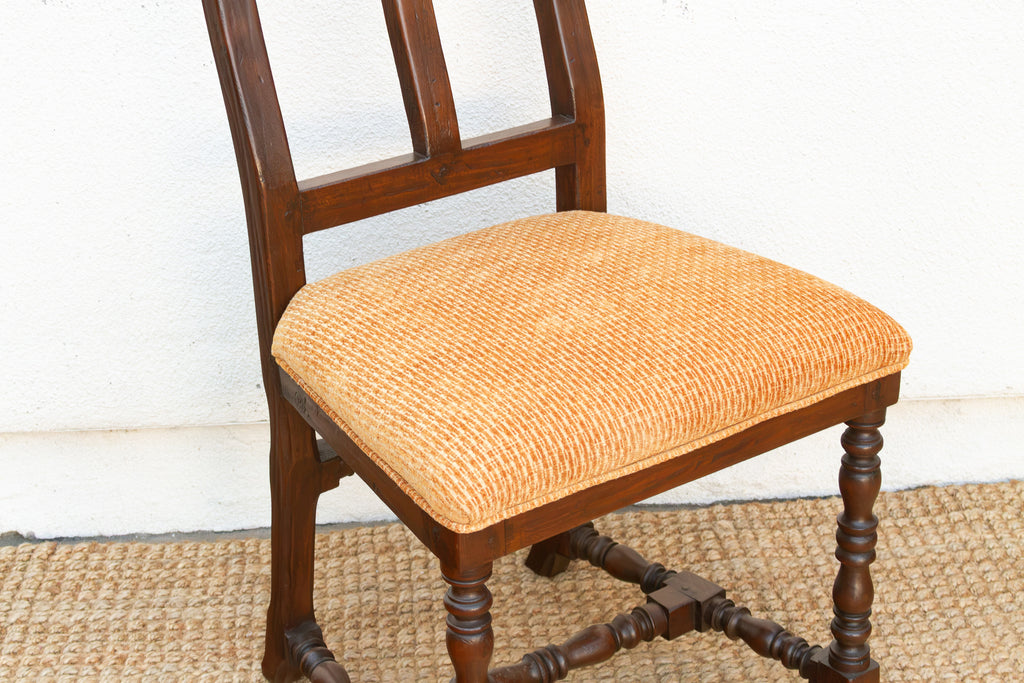 Antique Spanish Colonial Upholstered Chair