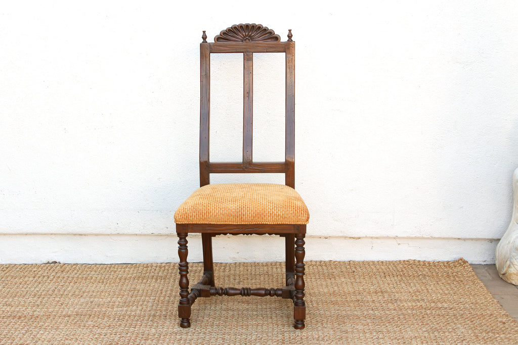Antique Spanish Colonial Upholstered Chair