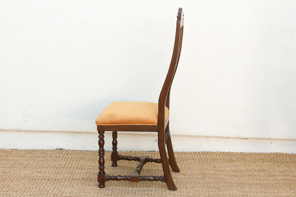 Antique Spanish Colonial Upholstered Chair