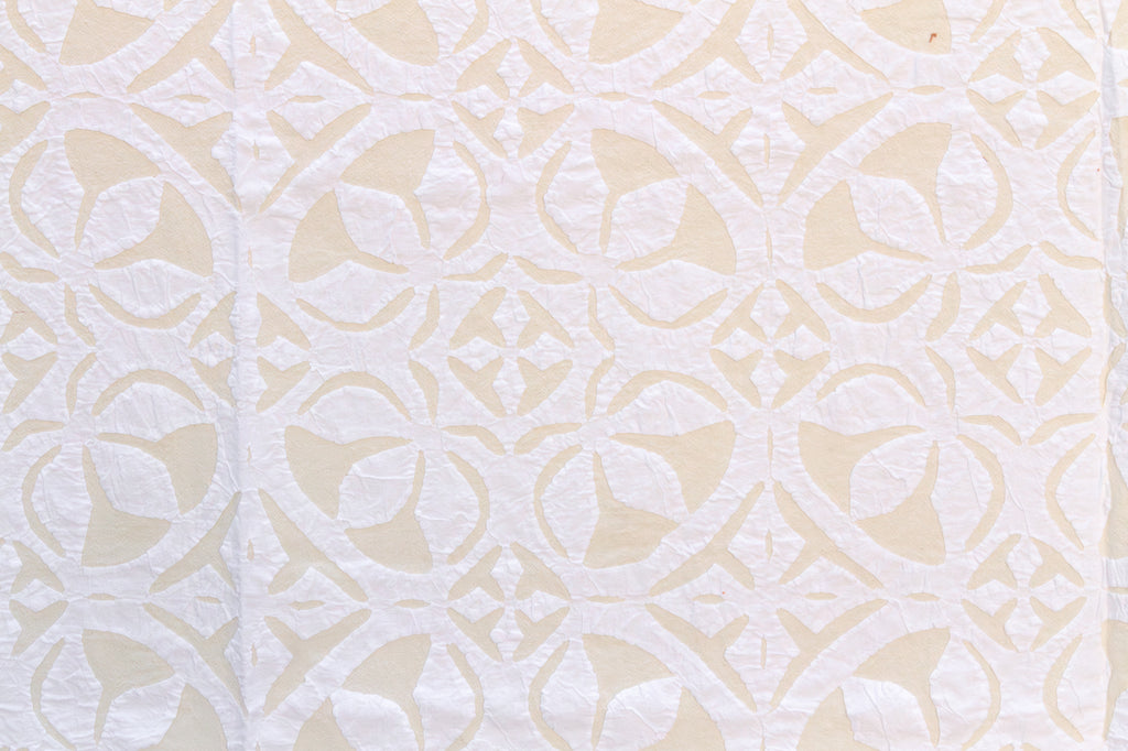 Lotus Bloom Artisan Floral Applique Quilt