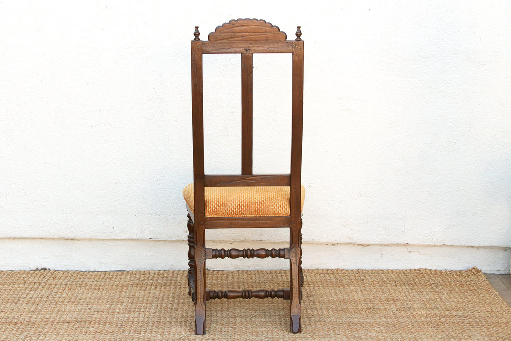 Antique Spanish Colonial Upholstered Chair