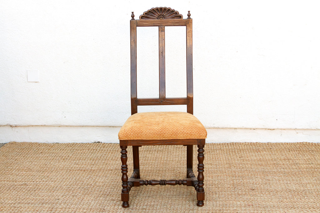 Antique Spanish Colonial Upholstered Chair