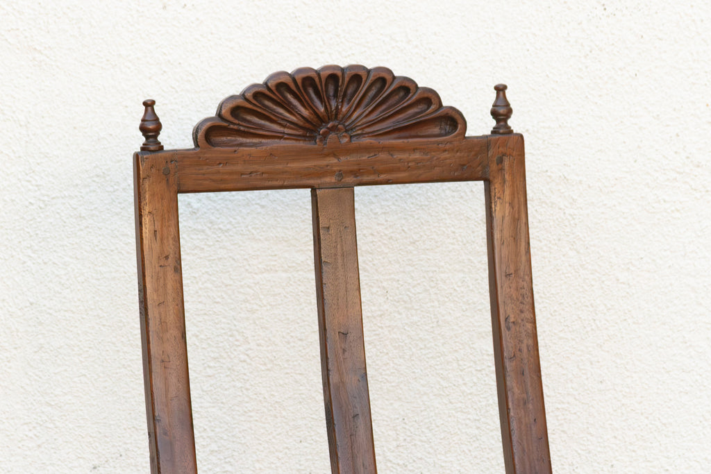 Pair of Spanish Colonial Carved Chairs