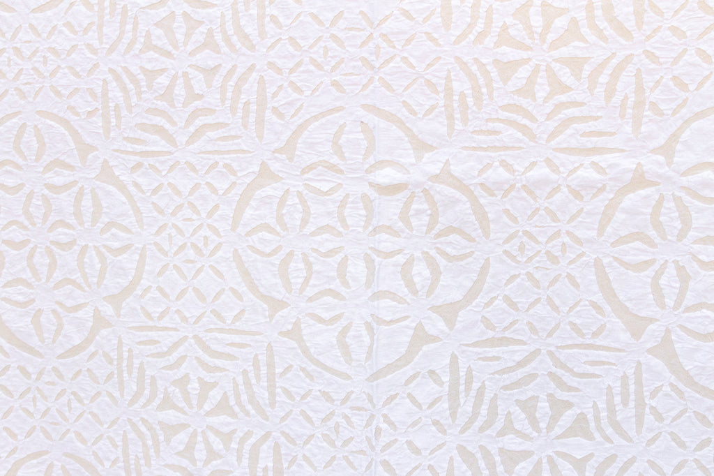 Peony Circle Cotton Applique Bedcover