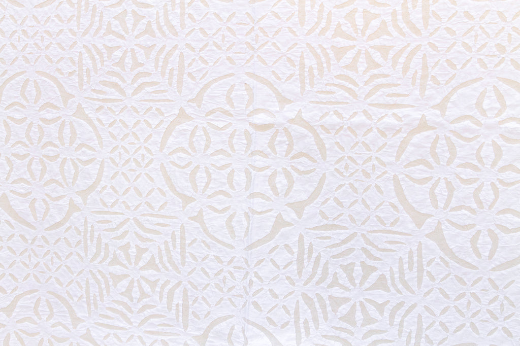 Peony Circle Cotton Applique Bedcover