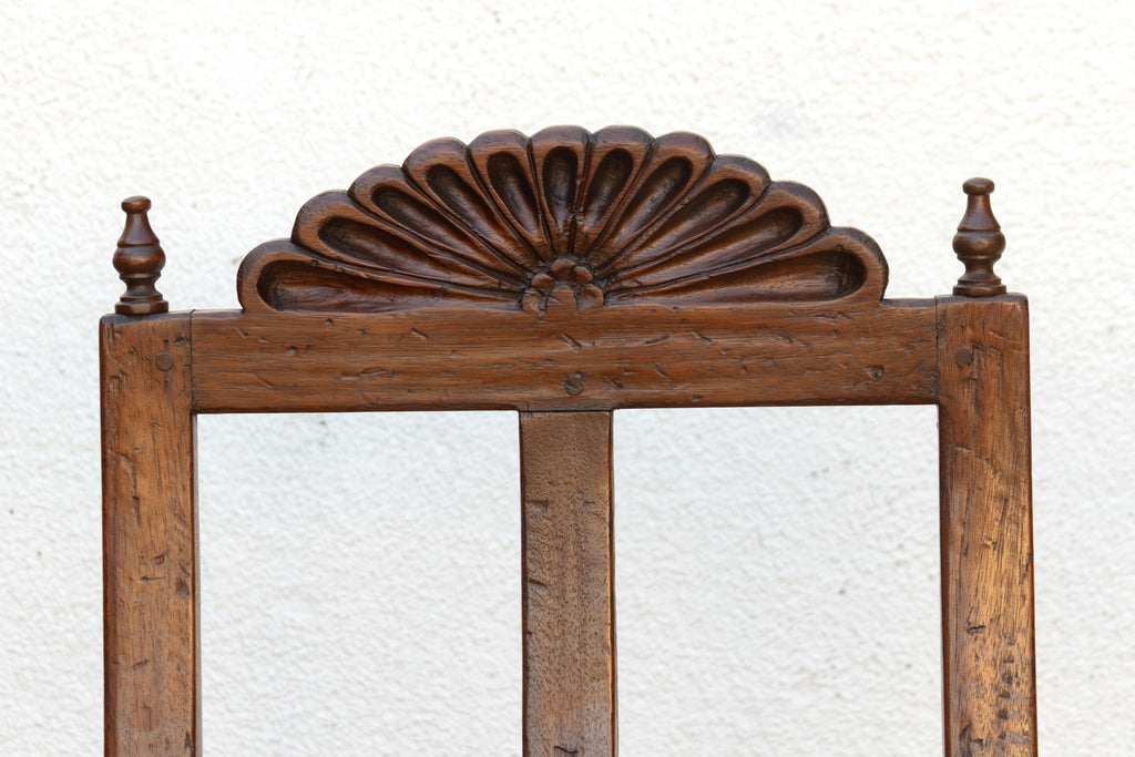 Pair of Spanish Colonial Carved Chairs