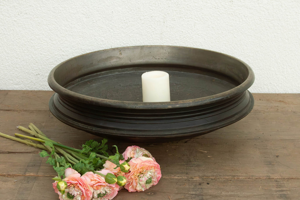 Antique Southern India Bronze Urli Vessel (Trade)