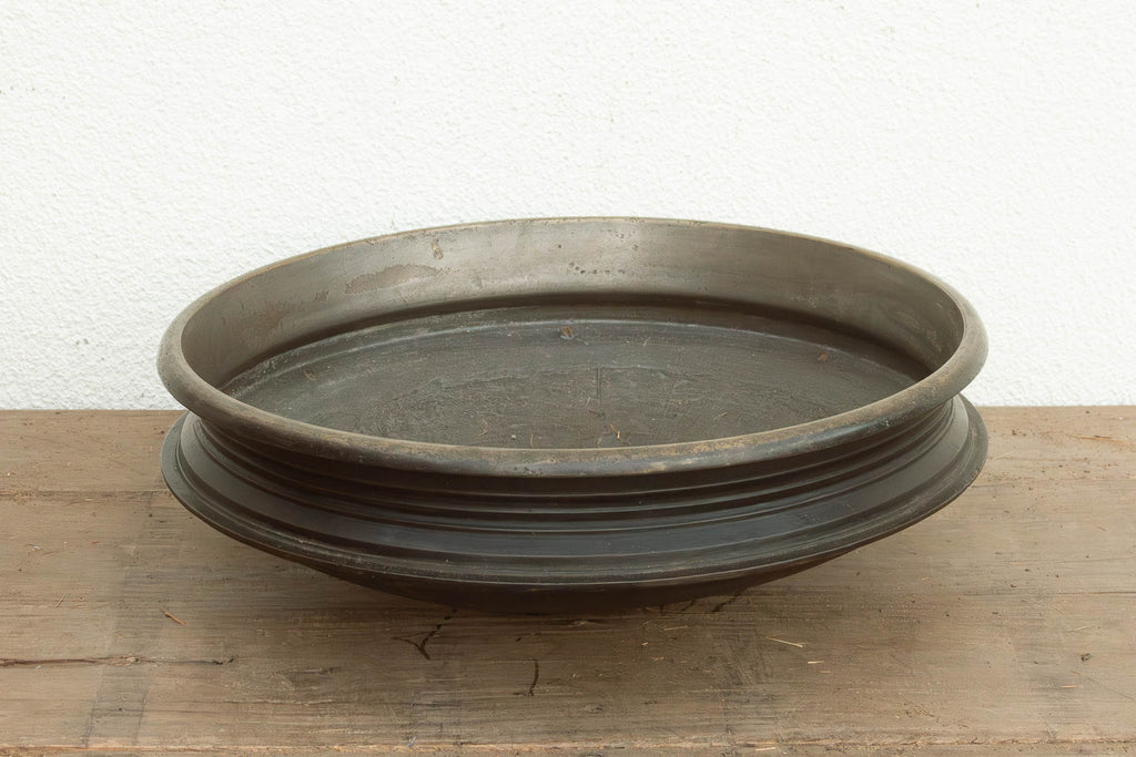 Antique Southern India Bronze Urli Vessel (Trade)