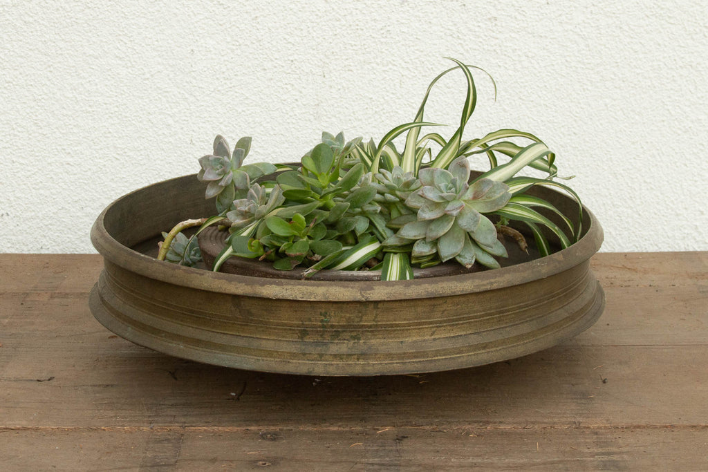 Rare Patinated Bronze Urli From Southern India (Trade)