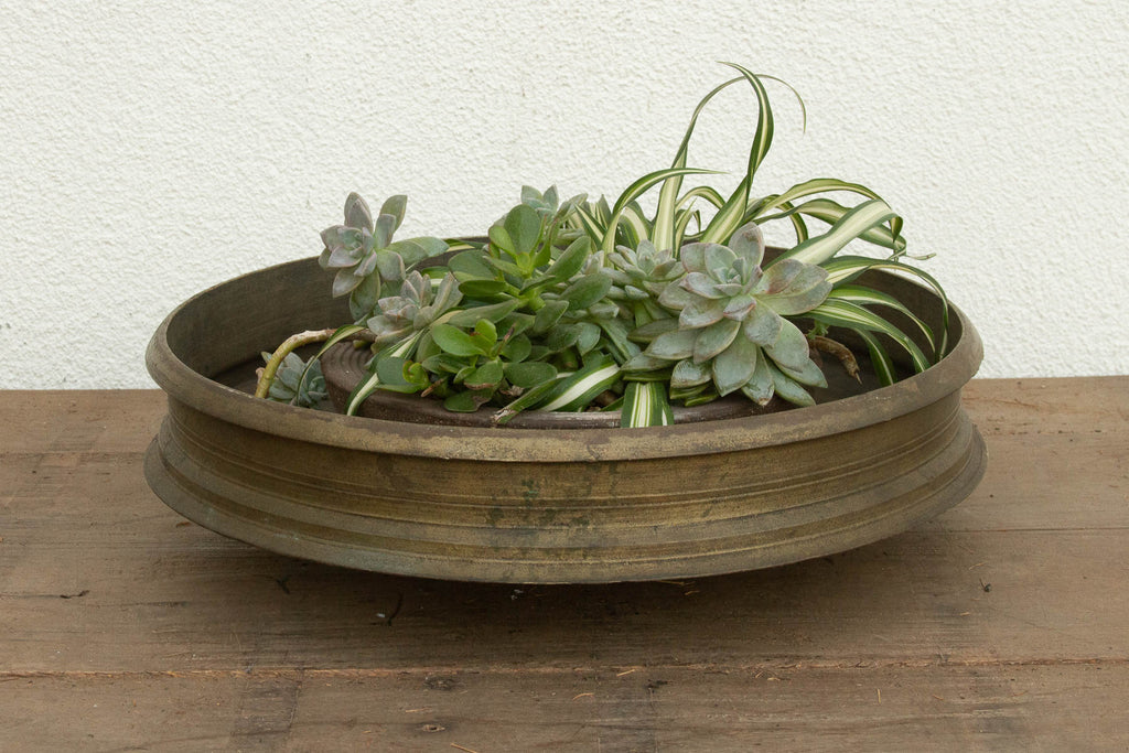 Rare Patinated Bronze Urli From Southern India (Trade)