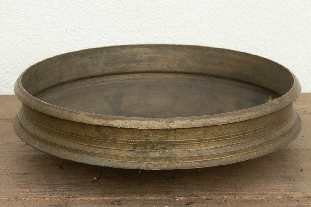 Rare Patinated Bronze Urli From Southern India (Trade)