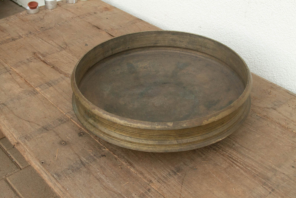 Rare Patinated Bronze Urli From Southern India (Trade)