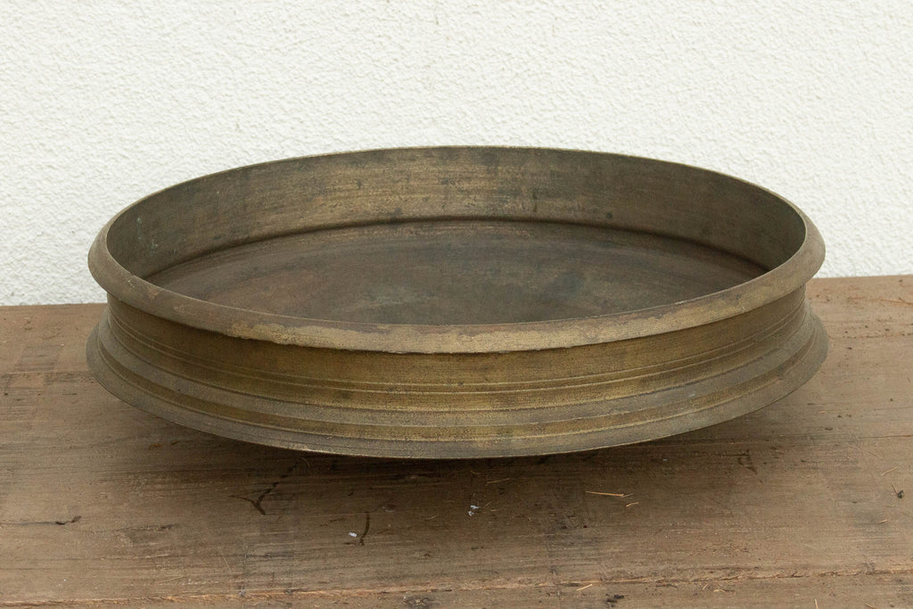 Rare Patinated Bronze Urli From Southern India (Trade)