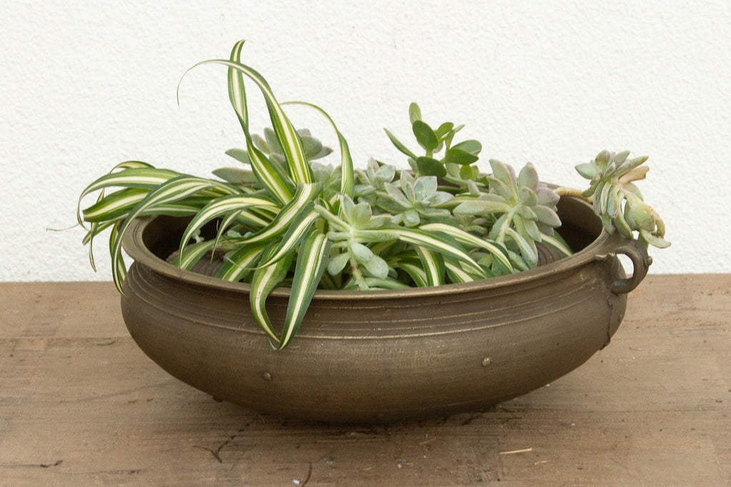 Antique Traditional Kerala Handled Urli Vessel (Trade)