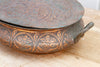 Antique Floral Engraved Copper Bowl