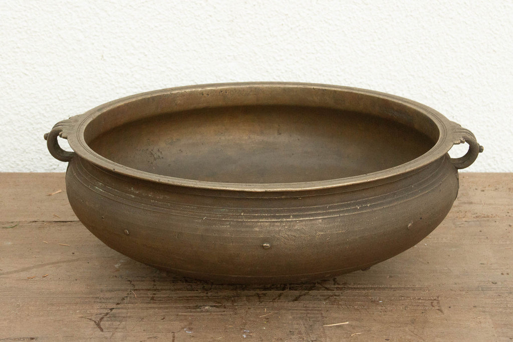 Antique Traditional Kerala Handled Urli Vessel (Trade)