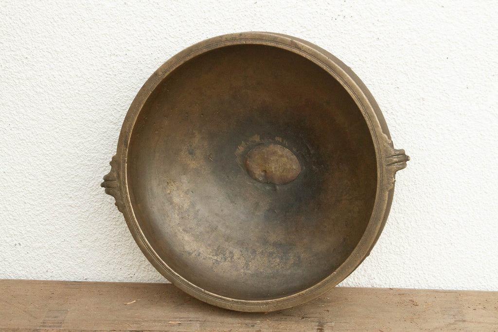 Antique Traditional Kerala Handled Urli Vessel (Trade)