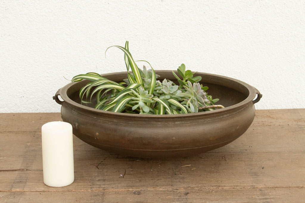 Handcast Indian Bronze Temple Urli (Trade)