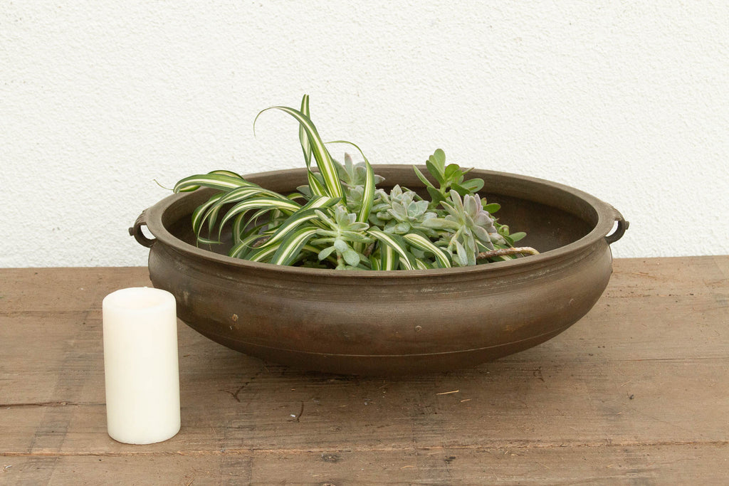 Handcast Indian Bronze Temple Urli (Trade)