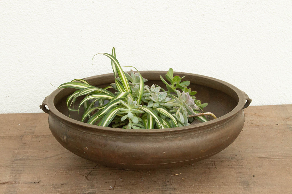 Handcast Indian Bronze Temple Urli (Trade)