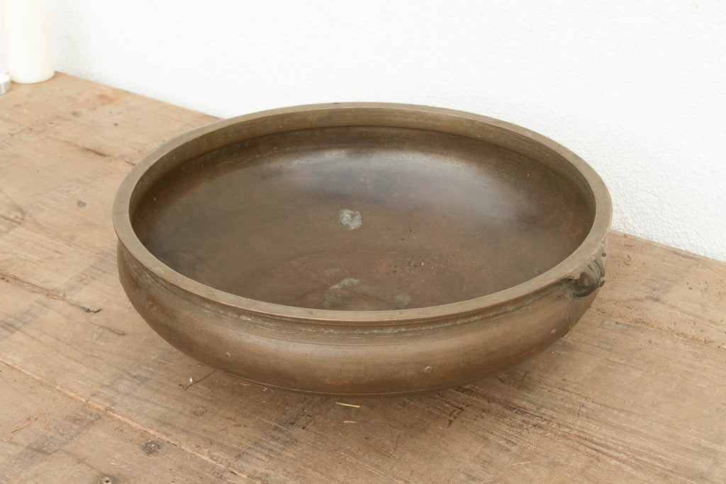 Handcast Indian Bronze Temple Urli (Trade)