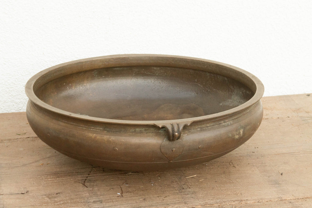 Handcast Indian Bronze Temple Urli (Trade)