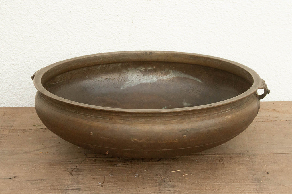 Handcast Indian Bronze Temple Urli (Trade)