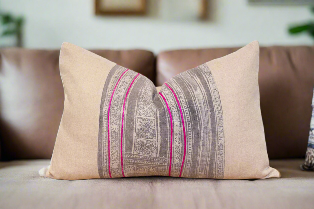 Hmong Vintage Hill Tribe Pillow