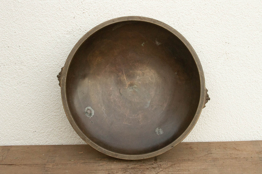 Handcast Indian Bronze Temple Urli (Trade)