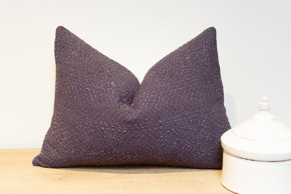 Indigo Hand-Stitched Pillow Cover