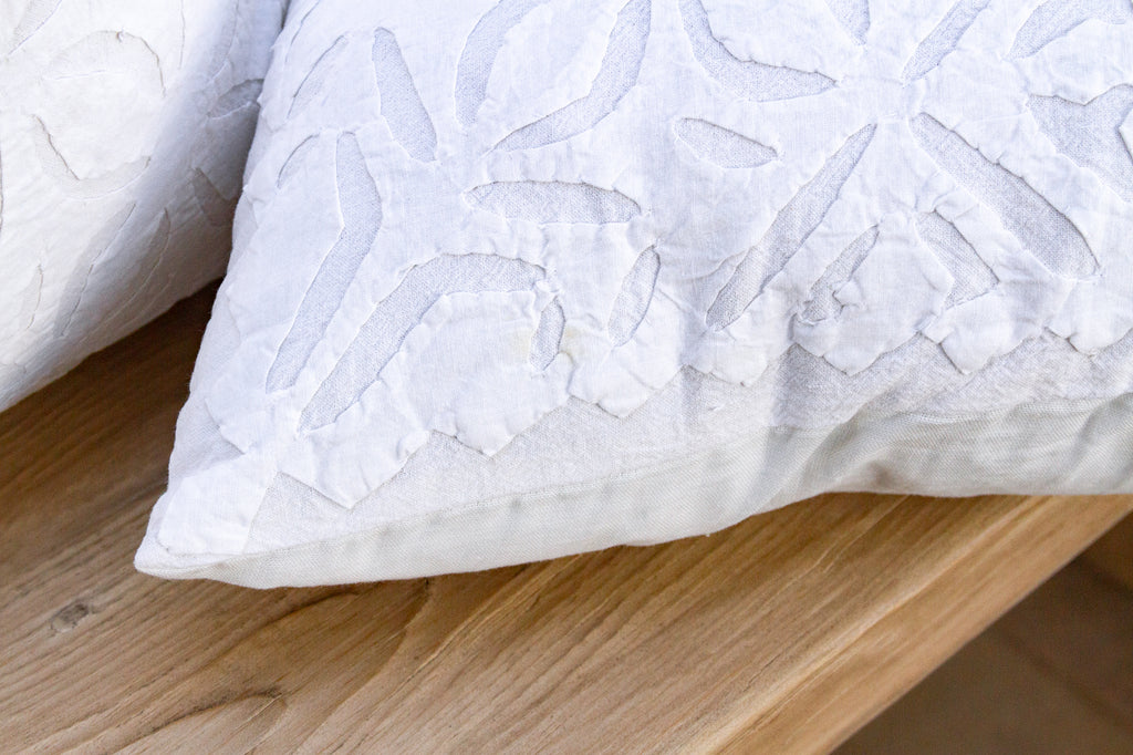 Diamond Weave, Pair of Appliqué Pillow Covers