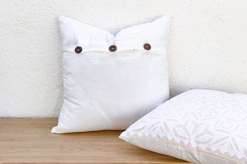 Lattice, Pair of Appliqué Pillow Covers (Trade)