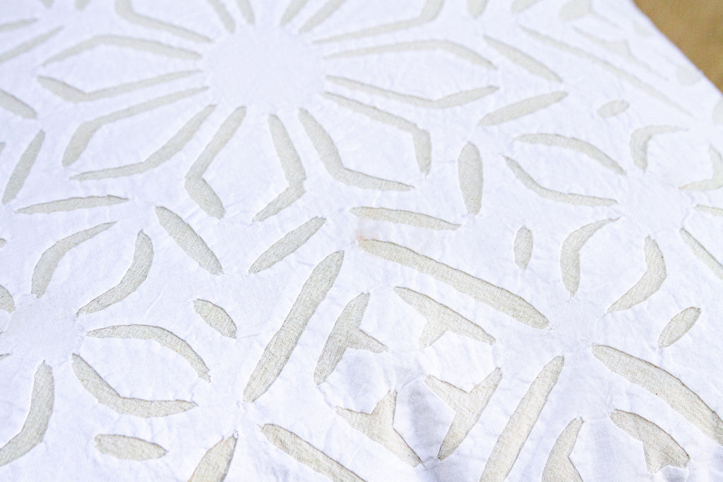 Marble Scroll, Pair of Appliqué Pillow Covers (Trade)