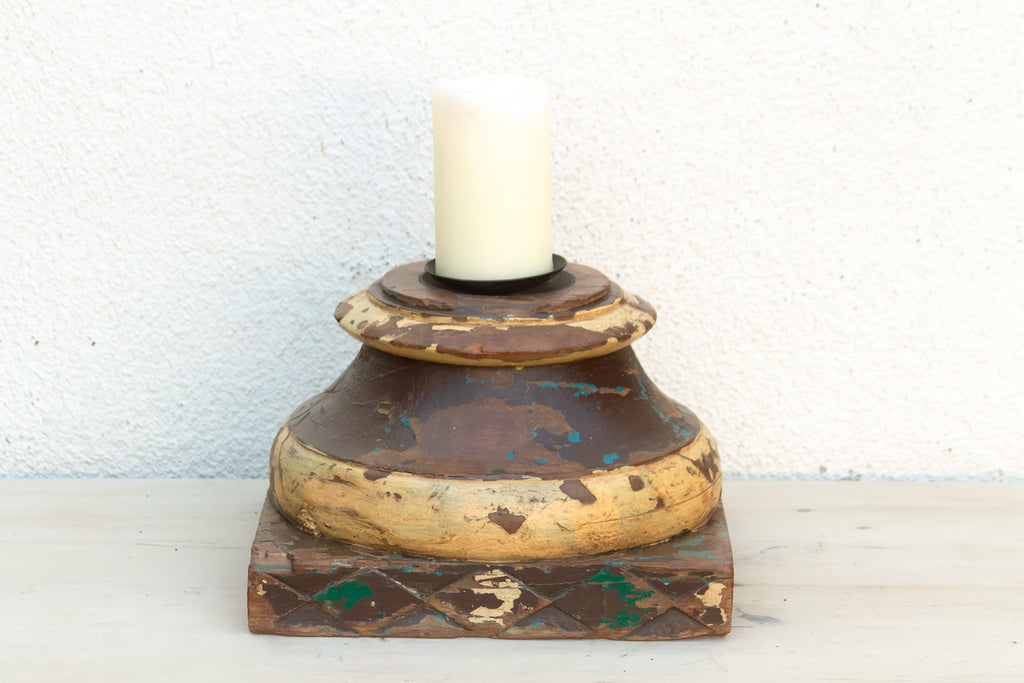 19th Century Colonial teak Pedestal (Trade)
