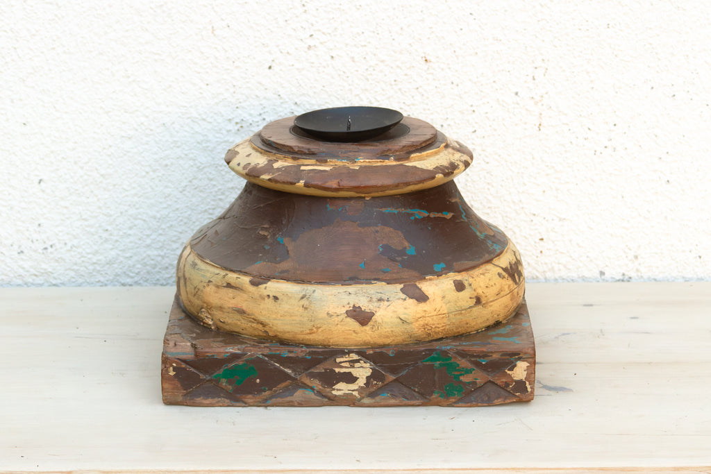19th Century Colonial teak Pedestal (Trade)