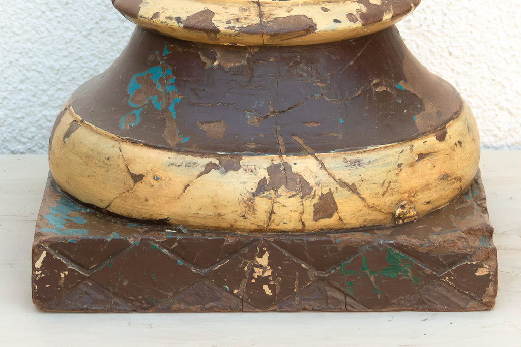 19th Century Colonial teak Pedestal (Trade)