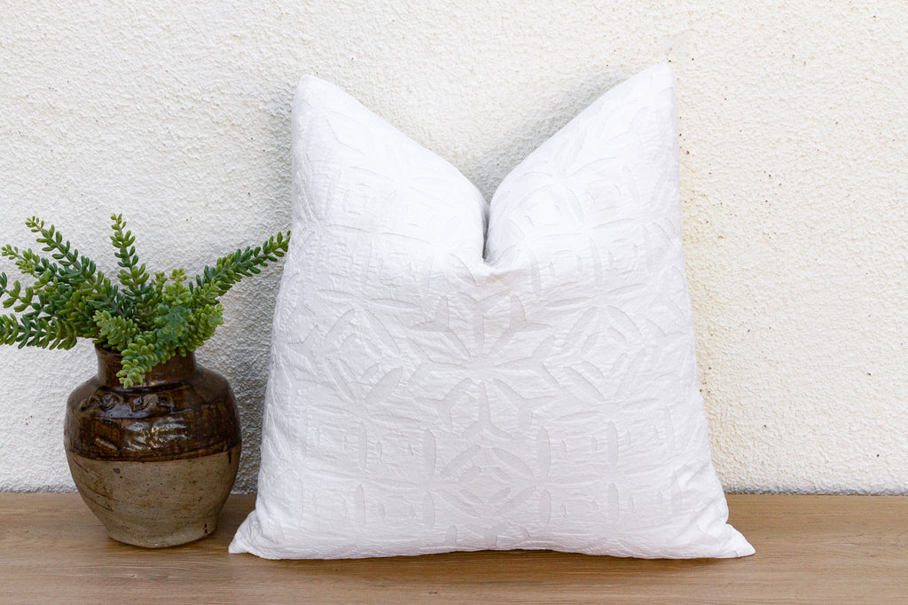 Oasis Star Applique Pillow Cover