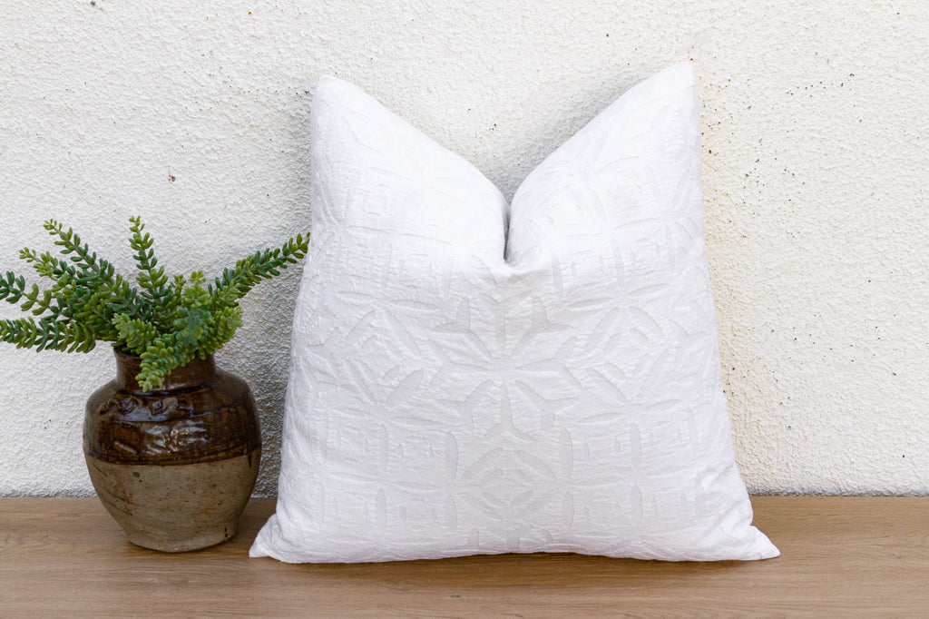 Oasis Star Applique Pillow Cover