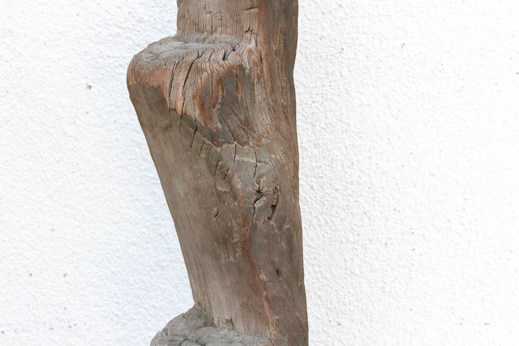 Antique Sculptural Dogan Ladder Post