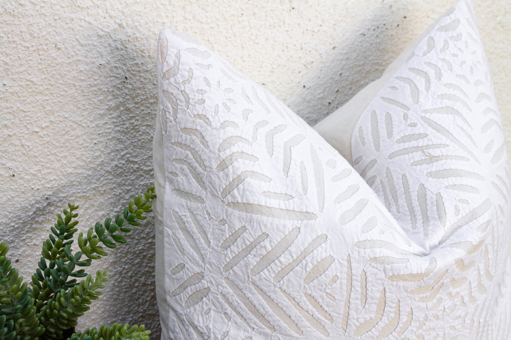 Raj Palace Applique Pillow Cover