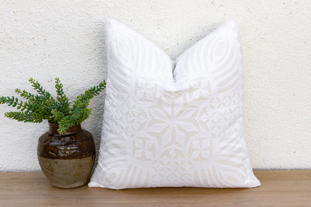 Monsoon Star Applique Pillow Cover