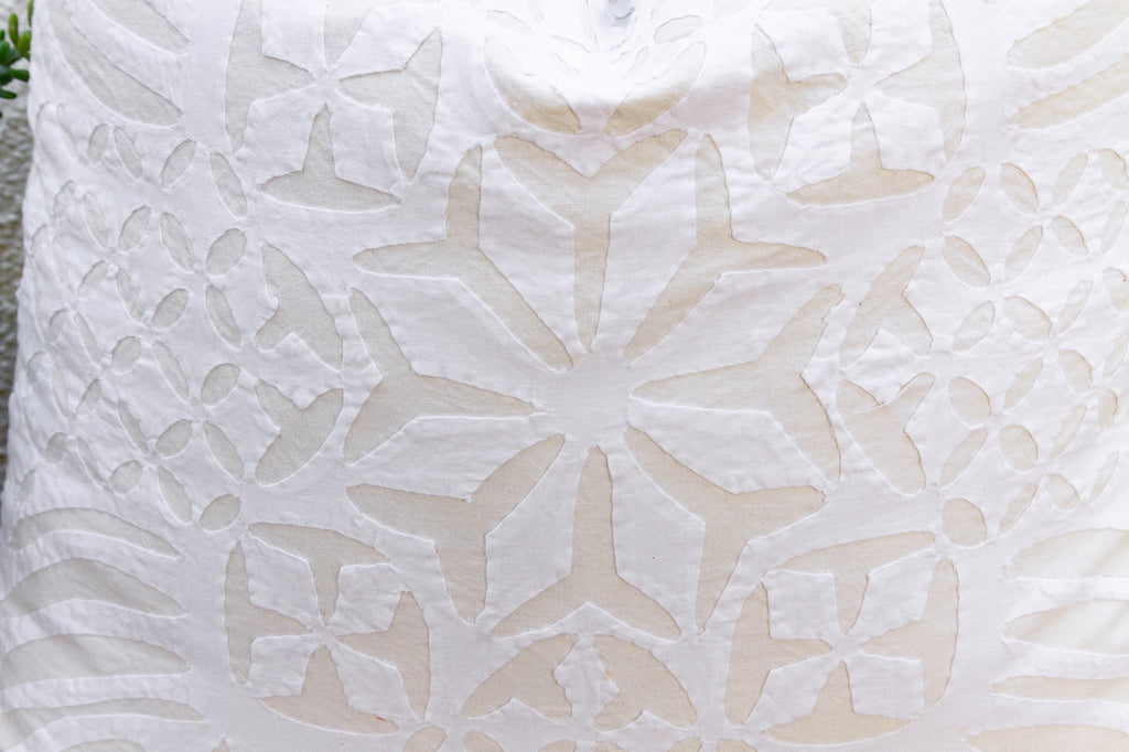 Monsoon Star Applique Pillow Cover